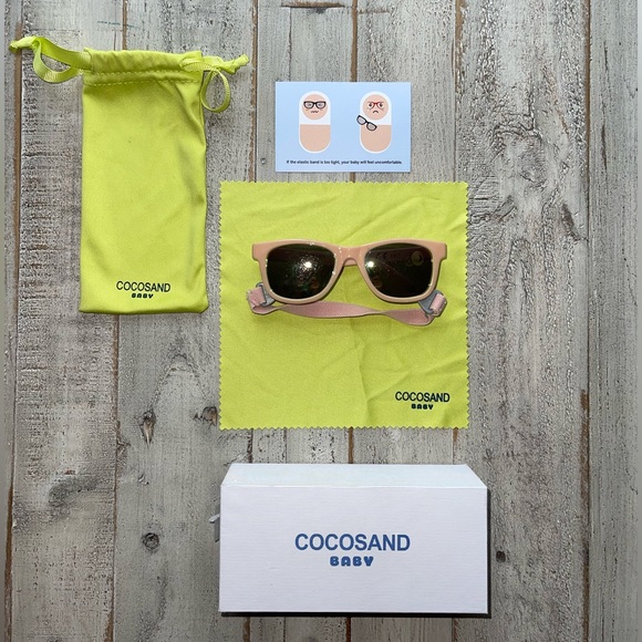 COCOSAND Baby Sunnies ages 0-2 EUC light pink w case & more - Picture 7 of 7